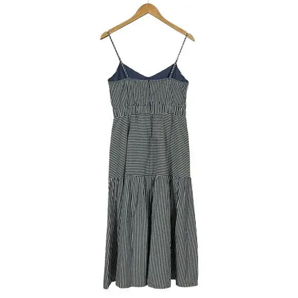 NWT Lush Navy Stripe Midi Dress - Medium - Picture 5 of 10